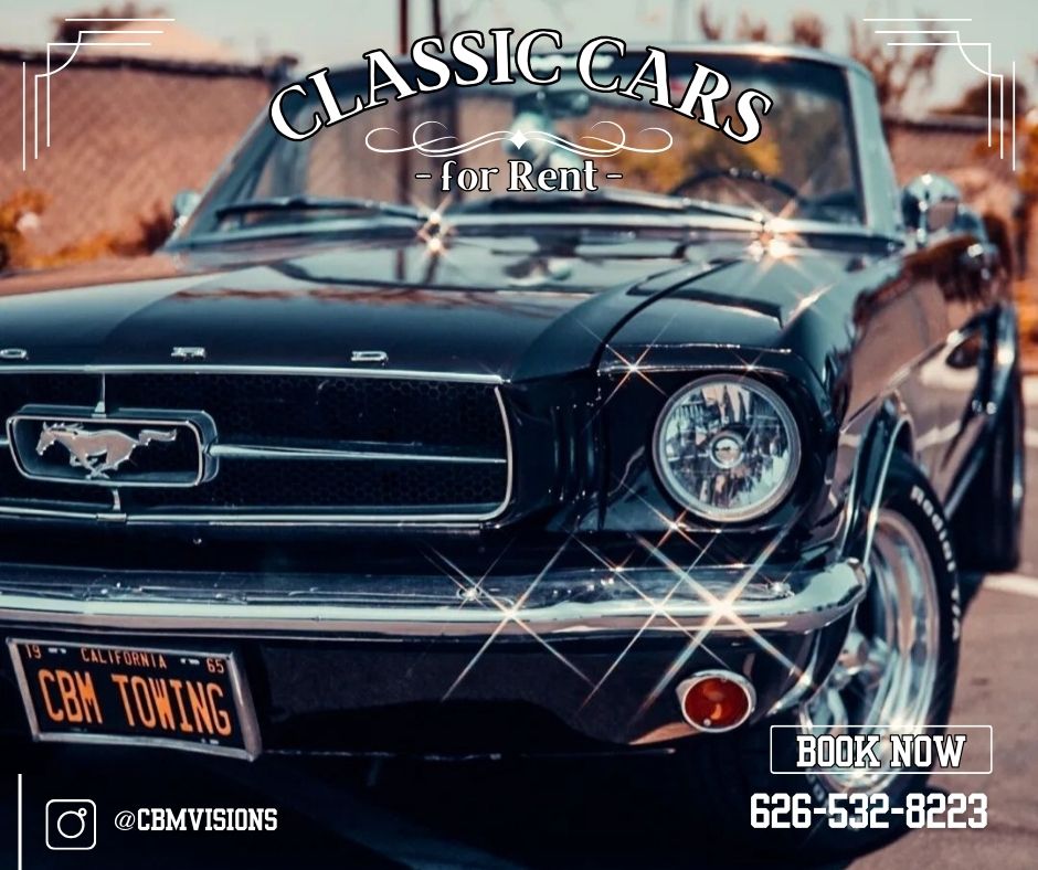 1965 Mustang Convertible. Classic, vintage car rental for photo & video shoots. Deposit only.