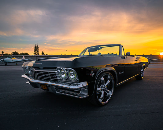 1965 Chevy Impala SS convertible. Lowrider Classic Car Rental for photo & video shoots.