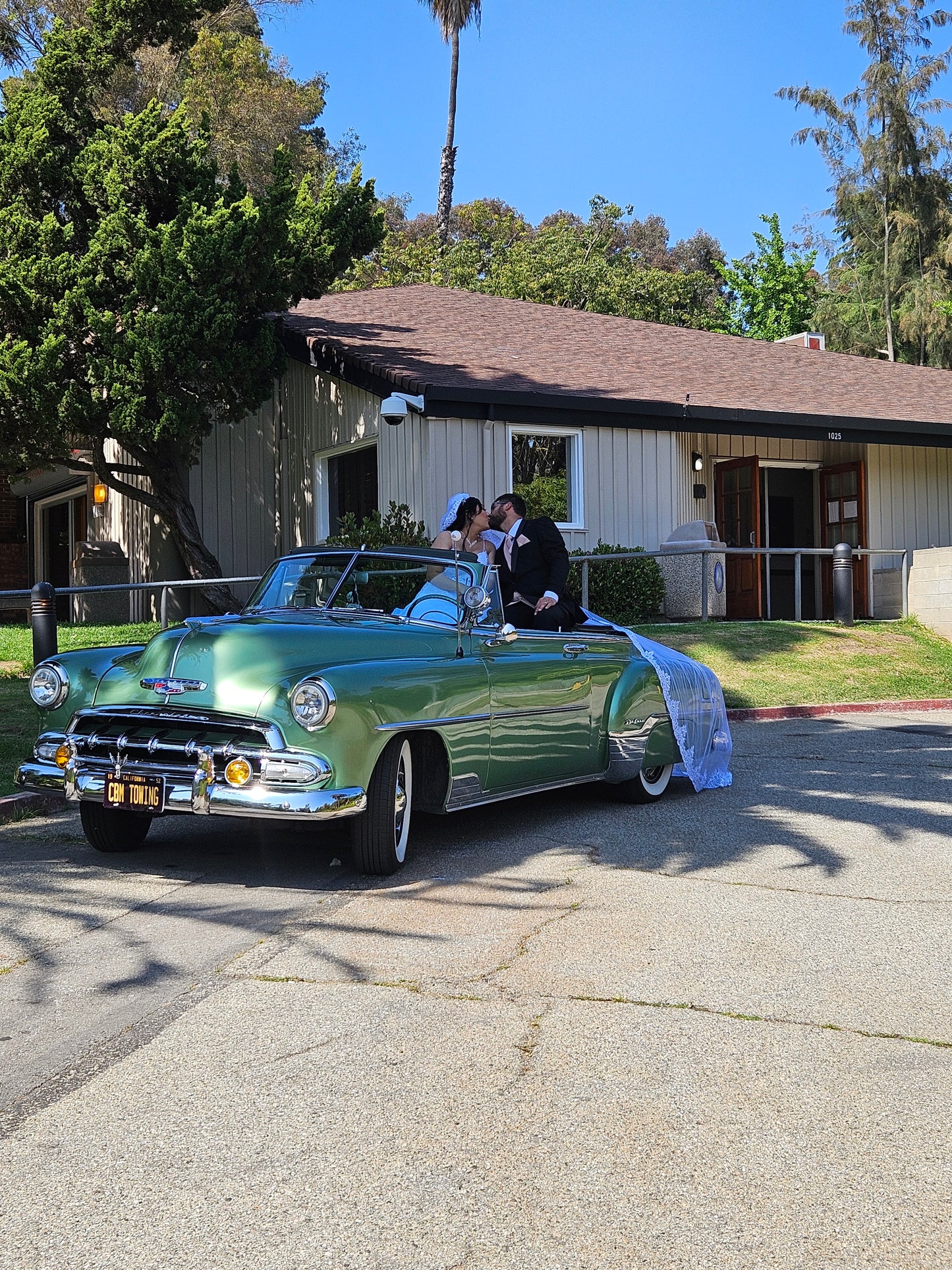 1952 Chevy Deluxe bomb convertible. Classic, vintage car rental for photo & video shoots.