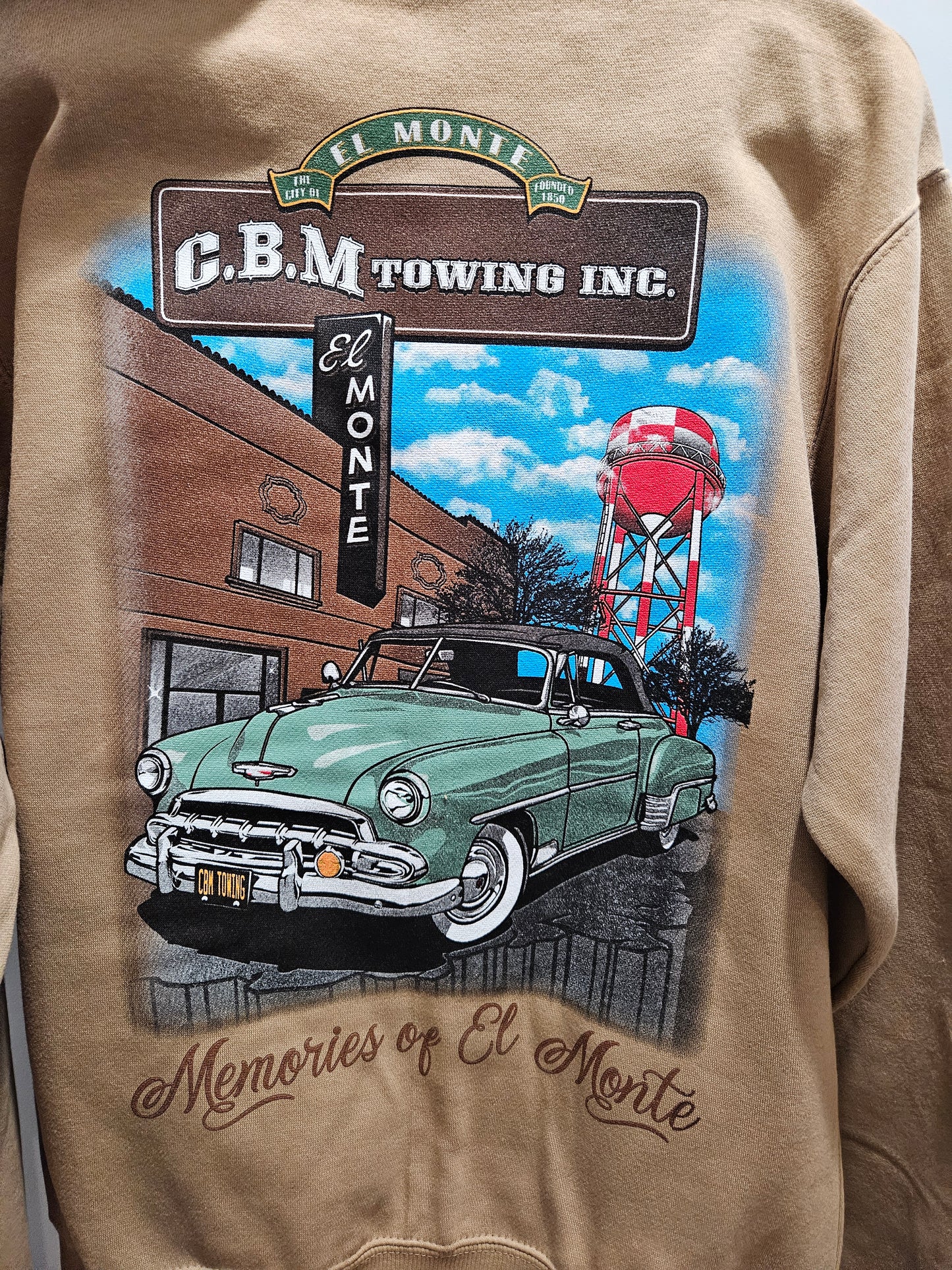 Memories of El Monte Tan crew neck sweater